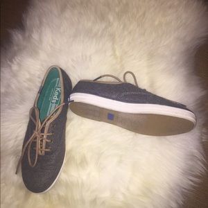 Keds gray and white shoes